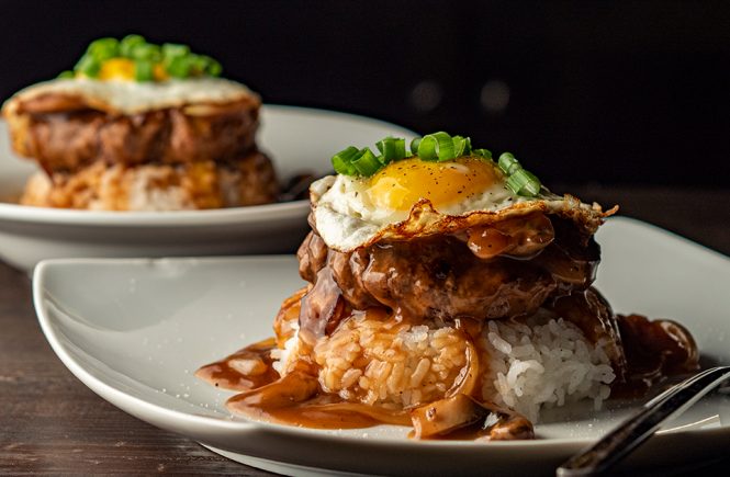 Orange Teriyaki Spam Musubi with Orange Aioli