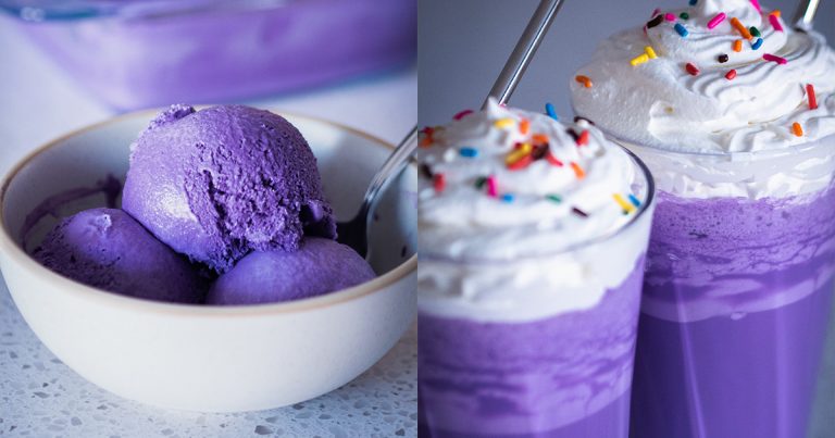 Ube Ice Cream and Shake
