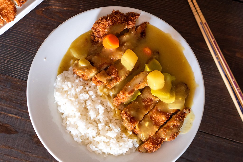BBQ Tonkatsu Chicken Bento Bowl Recipe
