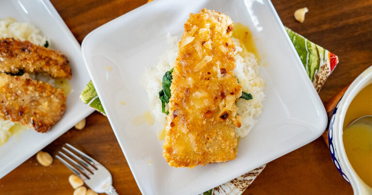 Crispy Macadamia Nut Crusted Mahi Mahi Recipe