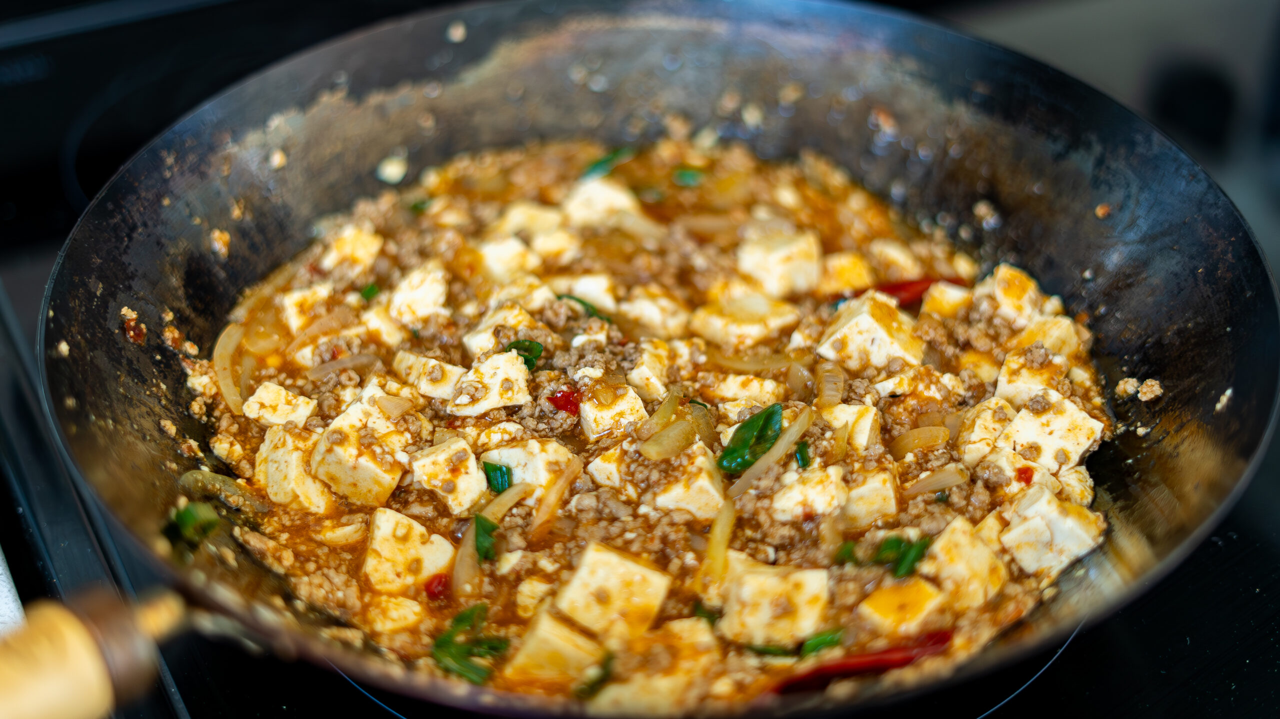 mapo tofu cooking