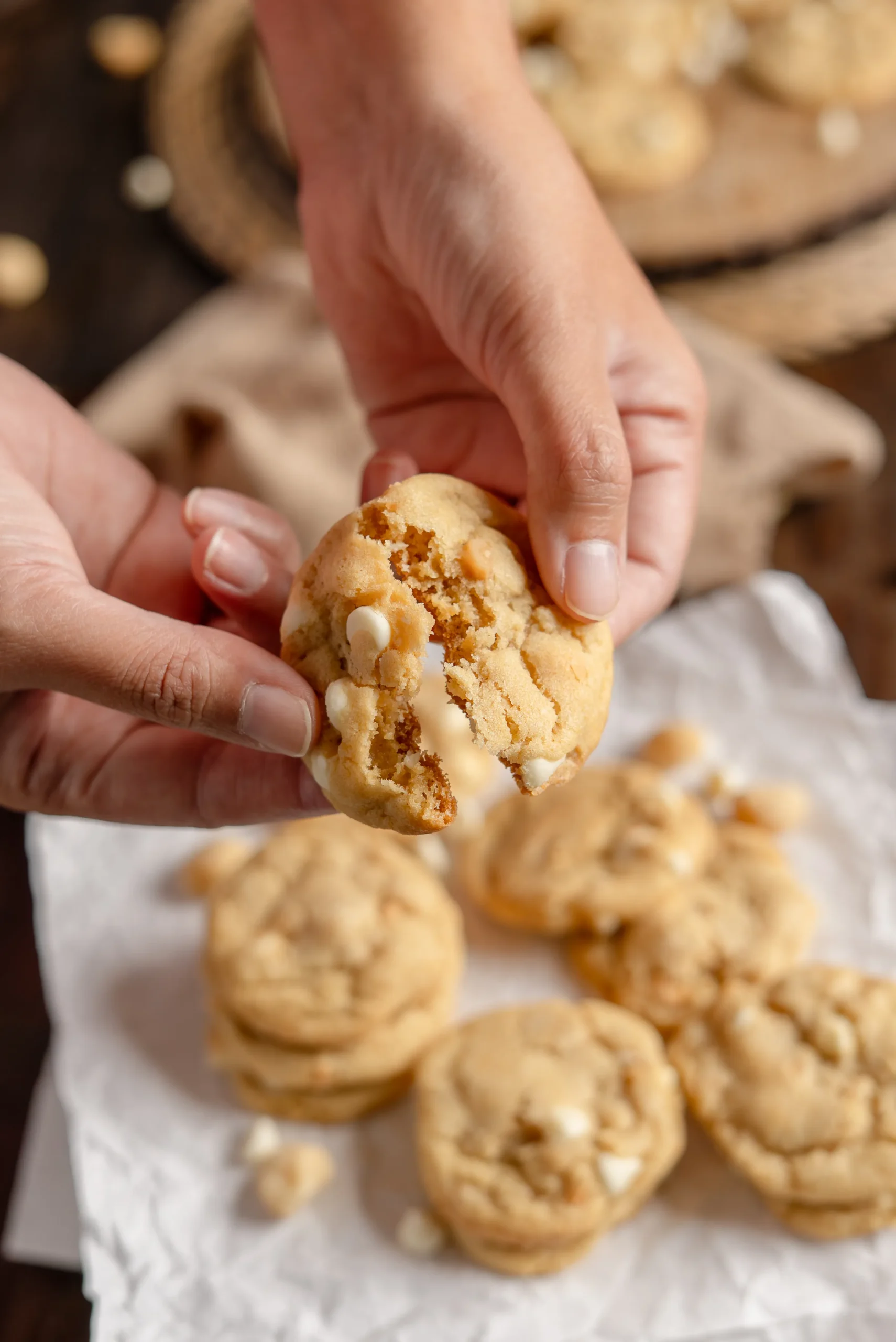 White Chocolate Macadamia Cookies